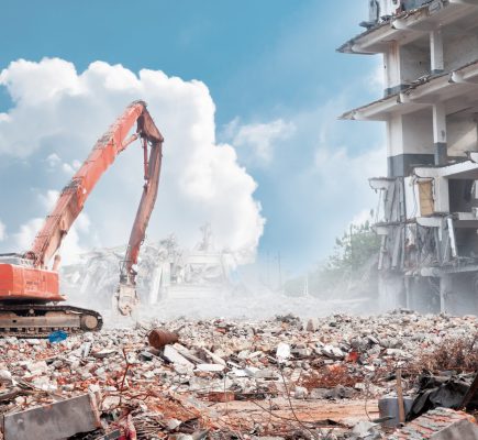dismantling of a house
